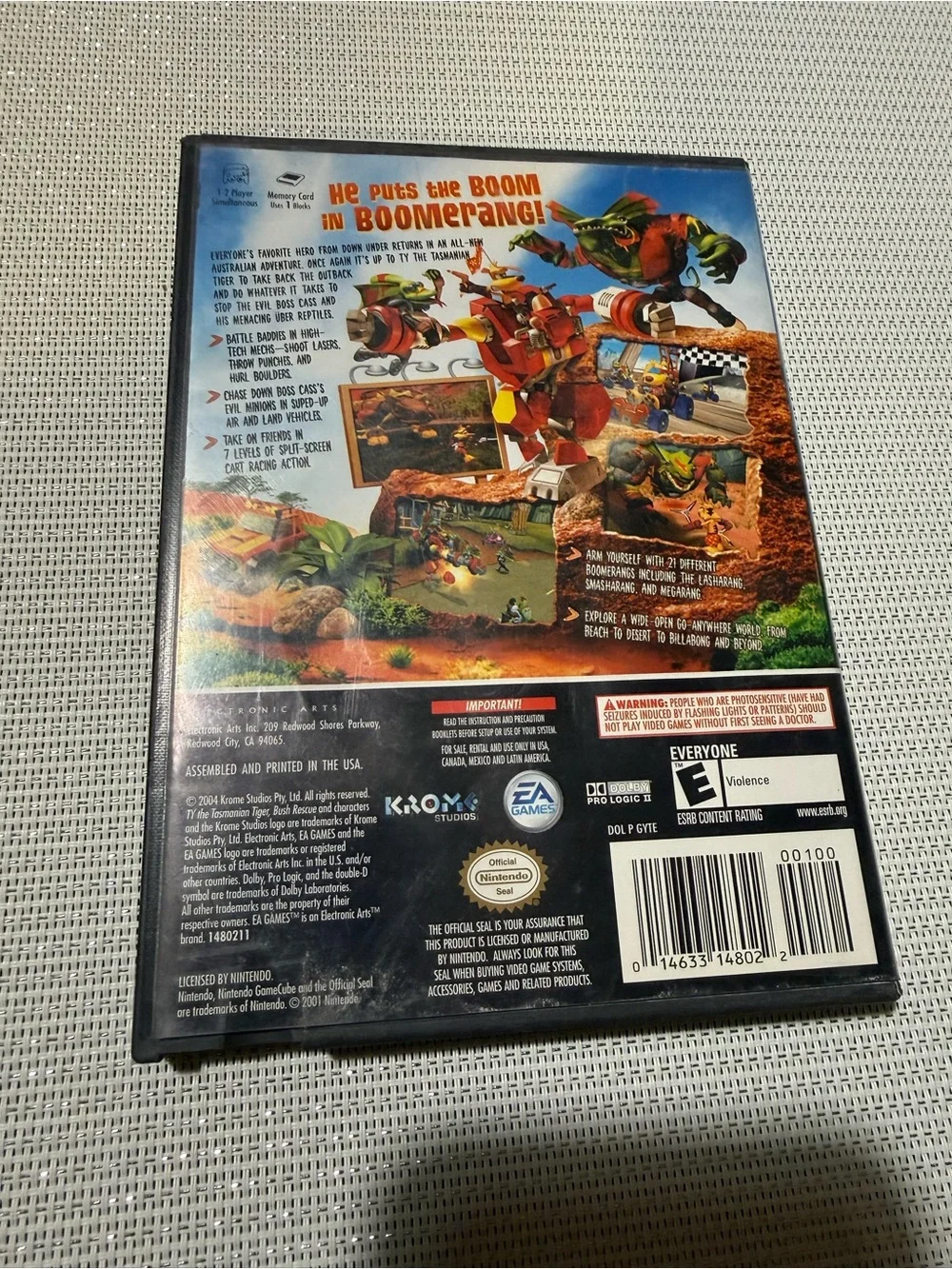 Ty 2 The Tasmanian Tiger Vintage Nintendo GameCube